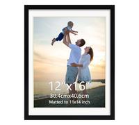 EYMPEU Cadre Photo 30 x 40 avec Passe-Partout pour Placer 28x35 CM ou 30x40 CM Photo pour Accrocher au Mur ou La Table
