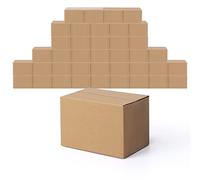 EYMPEU Carton Emballage Colis 15.3x10.2x10.2cm cm, Lot de 40 Boites Carton d'Expédition en Marron