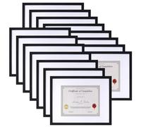 EYMPEU Lot de 15 cadres photo en MDF de 27,9 x 35,6 cm avec passe-partout, noir