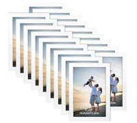 EYMPEU Lot de 18 Cadres Photo 10x15 CM Blancs pour Mur et Table | Design Élégant et Chic pour Photos, Diplômes, Affiches, Posters