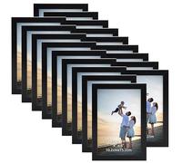 EYMPEU Lot de 18 Cadres Photo 10x15 CM Noirs pour Mur et Table | Design Élégant et Chic pour Photos, Diplômes, Affiches, Posters