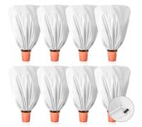 EYNDYN Lot de 8 housses de protection contre le gel pour plantes - 100 x 100 cm - Réutilisables - Avec cordon de serrage - Couverture contre le gel - Pour l'hiver et l'extérieur