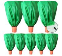 EYNDYN Lot de 8 housses de protection contre le gel pour plantes - 119,4 x 80 cm - Réutilisables - Avec cordon de serrage - Couverture contre le gel - Pour l'hiver et l'extérieur