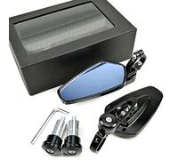 EYNLDS 22mm Moto Miroir Bleu Blanc Verre Guidon Fin Rétroviseurs Latéraux pour YZF R3 R25 R6 R1 R125 250 2013-2020 2021