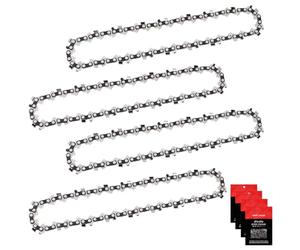 Eyoloty 4 pièces Chaîne de tronçonneuse 30 cm 1/4" pas 1,1 mm 64 maillons Chaîne pour tronçonneuses compatibles avec les tronçonneuses Stihl 3670 000 0064 MSA 160 ms, MSA 60, MSA 70, MSA 120, MSA 140