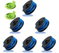 Eyoloty AC41RL3 Bobine de fil double de rechange compatible avec débroussailleuse électrique Homelite UT41120 UT41112 UT41121 UT41113 UT41122 UT41112B (6 bobines + 2 capuchons) 8,2 m