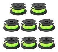 Eyoloty AC80S3 Lot de 8 bobines de fil de rechange pour débroussailleuse Scotts HLCK0118 HLST01 Homelite 310917007, 0,2 cm, 3,4 m, pré-enroulées avec bobine torsadée