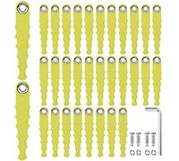 Eyoloty ACFHRL2 Lot de 32 lames de rechange compatibles avec débroussailleuse Ryobi 18 V, 24 V et 40 V RY40210 et RY40210A - Lames de rechange flexibles avec clé à vis (lot de 37)