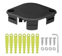 Eyoloty ACFHRL2 Tête de débroussailleuse en polycarbonate compatible avec les débroussailleuses Ryobi 18 V, 24 V et 40 V RY40210, RY40210A avec 4 lames à charge rapide (1+8+4)