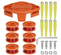 Eyoloty Compatible avec Worx WA0010 et WA0004 - 1 couvre-tête + lame 8 + vis 4 + clé 1 et WA0010 - 6 pièces