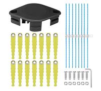 Eyoloty Couteau à percussion Sense 5132004559 RAC155 RAC158 pour coupe-bordures sans fil Ryobi 18 V OLT1825M, RY18LT25A-113P, RY18LT25A-120P, OLT1832, RLT2925, 14 lames de rechange avec 8 x extra