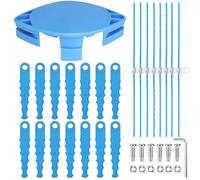 Eyoloty KST 120X KST 120X-06 Lot de 30 têtes de rechange pour débroussailleuse Kobalt 40 V Max KST 2040-06 KDLA 3040-03 avec 14 lames à chargement rapide et 8 pièces de ligne flexible de 0,3 cm