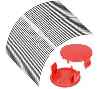 Eyoloty Lot de 32 fils de débroussailleuse F016800431 pour débroussailleuse Bosch Home and Garden AFS 23-37, fil extra fort avec 2 pièces F016F04841, longueur : 37 cm, diamètre : 3,5 mm