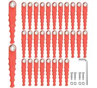 Eyoloty Lot de 32 lames de rechange dentelées WA0007 compatibles avec Worx WG105, WG106, WG108, WG109, WG112, WG113, WG115, WG116, WG117, WG118, WG119, WG124 Avec vis (3 pièces). Lot de 7