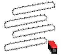 Eyoloty Lot de 4 chaînes de tronçonneuse 30 cm 1/4" Pas 1,1 mm 64 maillons entraîneurs Compatible avec tronçonneuses Stihl 3670 000 0064 MSA 160 ms, MSA 60, MSA 70, MSA 120, MSA 140, MSA 160, MSA 200