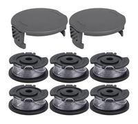 Eyoloty Lot de 6 bobines de fil F016800569/F016800385 pour coupe-bordure sans fil Bosch EasyGrassCut 23/26/18/18-230/18-260/18-26, longueur 4 m Ø 1,6 mm et couvercle de bobine F016F05320 Bobines + 2