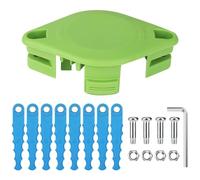 Eyoloty Tête de débroussailleuse en polycarbonate compatible avec Greenworks 21302 21332 21342 20 V 24 V 40 V, avec 8 lames à charge rapide et 4 pièces de rechange