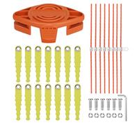 Eyoloty WA0004 WA0010 Lame à percussion Sense Trimmer compatible avec les coupe-bordures sans fil Worx 20 V WG169E WG154E WG157E WG163E WG122 WG150 WG151 WG152 14 lames de rechange avec 8 fils extra