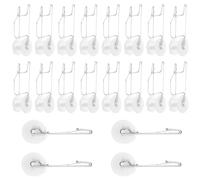 Eyoulife Lot de 20 crochets de rouleau à tomates avec cordon de 15 m - Solides et stables - Pour tomates, concombres, melons, fruits de la passion, raisins, pois