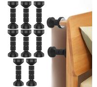 Eyoulife Lot de 8 entretoises murales réglables anti-tremblement - 42 à 110 mm - Avec coussinets amortissants - Colle de fixation pour lits, armoires, canapés