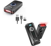 Eyoyo 2D 1D Lecteur Codes Barres, Portable sans Fil Bluetooth Douchette Code Barre QR PDF417 Data Matrix Barcode Scanner with USB Cable for PC Mac pour Mobile Payment, Convenience Store（EY099P+EY039）