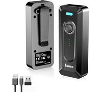 Eyoyo 2D Bluetooth Barcode Scanner, Douchette Lecteur Code Barre sans Fil 1D QR pour iPhone iPad, iOS, Android, PC Tablettes POS