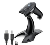 Eyoyo Lecteur Codes Barres 1D 2D Handheld avec Support, Scanner Code 3 en 1 | Bluetooth et 2,4 GHz sans Fil, Plug and Play, Balayage Automatique, Mode stockage, pour Supermarchés,entrepôts,librairies