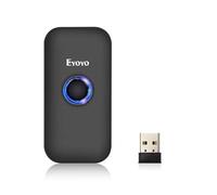 Eyoyo Mini 1D Bluetooth Barcode Scanner, 3-in-1 Bluetooth & USB Wired & 2.4G Wireless Barcode Reader Portable Bar Code Scanning Work with Windows, Android, iOS, Tablets Or Computers
