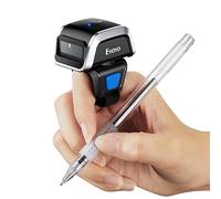 Eyoyo Mini Lecteur QR Anneau, Bluetooth 2D Scanner de Code à Barres 1D Sans Fil Mini Pistolet de Code Barres Portable pour iOS Android Supermarché Pharmacie