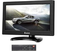 Eyoyo Moniteur 12 Pouces 16 : 9 Écran TFT LCD HDMI HD Résolution à 1366 x 768 avec Entrée HDMI VGA BNC AV pour PC CCTV et Caméra Surveillance (Ecran 12 Pouces 16:9 sans Télécommande)