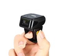 Eyoyo Scanner de codes-barres sans fil 1D, compatible avec fonction Bluetooth et connexion sans fil 2,4 GHz, mini lecteur de code de barre de doigt portable avec Windows, Mac OS, Android 4.0+