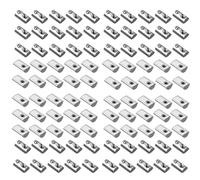 EYPINS 3030 Séries 100x Écrous à Ressort pour Post-Montage M5 Écrous à Glissière à Rainure 8mm Écrou à Fentes avec Ressort à Bille Écrou de Profilé en Aluminium Standard Européenne 3030 3060