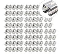 EYPINS 4040 Séries 100x Écrous à Ressort pour Post-Montage M8 Écrous à Glissière à Rainure 9mm Écrou à Fentes avec Ressort à Bille Écrou de Profilé en Aluminium Standard Européenne 4040 4080