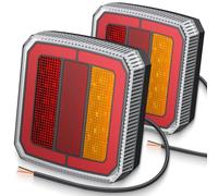 EYPINS Feux Arrière Remorque IP65 Remorque 40 LEDs Super Claires avec E Mark12V-30V pour La Circulation Routière pour Camping-Car Camion Poids Lourd Tracteur