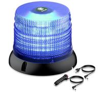 EYPINS Gyrophare LED Sans Fil 72 LEDs Bleu - Rotatif Stroboscopique avec Télécommande RF, Batterie Li-ion 4000mAh (8h Autonomie), Double Charge USB pour Voiture Camion Tracteur - Certifié E57
