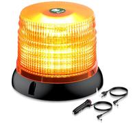 EYPINS Gyrophare LED Sans Fil 72 LEDs Jaune - Rotatif Stroboscopique avec Télécommande RF, Batterie Li-ion 4000mAh (8h Autonomie), Double Charge USB pour Voiture Camion Tracteur - Certifié E57
