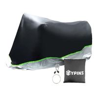 EYPINS Housse de Moto imperméable 210D avec Boucles Coupe-Vent, Bande réfléchissante, Trou de Verrouillage et Serrure à Code, Protection UV et antivol pour Moto (243 x 104 x 127 cm)