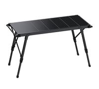 EYPINS IGT Table de camping pliable - Table pliante modulaire réglable en hauteur, avec rails de suspension latéraux, petites tables de camping portables en aluminium léger pour cuisine en plein air