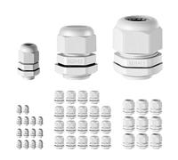 EYPINS Kit de 45 Pièces Presse étoupes Étanches IP68en Polyamide PA66-Connecteurs Glandes de Câble Étanches M12 M20 M25 (Câble 3-18mm) pour Tous Boîte de Dérivation,Jardin,Camping-car,Panneaux Solair