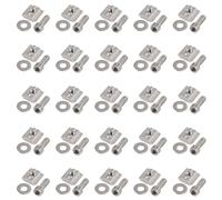 EYPINS Kit de 50 Écrous en T M6 12mm pour Profilés Aluminium 3030 Écrous à Glissière 8mm avec Vis et Rondelles Compatibles Norme Européenne