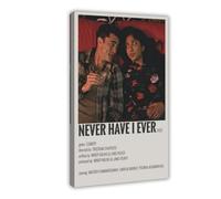 EYQAKRTJJ Poster sur toile Comedy Never Have I Ever (2020) - Décoration de chambre à coucher, bureau, chambre - Cadeau - 40 x 60 cm