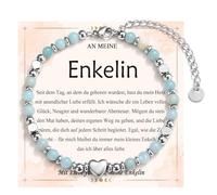 EYQV Bracelet pour fille avec cœur, cadeau adorable pour fille, sœur, petite-fille, nièce, cadeau pour fille, anniversaire, confirmation, communion, remise de diplôme, Noël, 11, Nylon, Non applicable