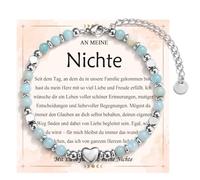 EYQV Bracelet pour fille avec cœur, cadeau adorable pour fille, sœur, petite-fille, nièce, cadeau pour fille, anniversaire, confirmation, communion, remise de diplôme, Noël, 11, Nylon, Non applicable