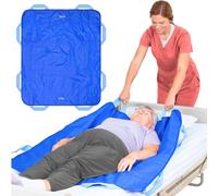 EYRA Drap de Glisse 122×102 cm avec 8 poignées - Drap de Transfert & Aide au positionnement réutilisable et Lavable pour Personnes âgées, Patients alités et mobilité réduite - Supporte Jusqu’à 180 kg