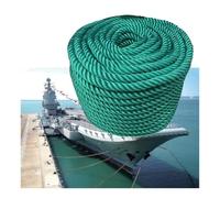EYRMQWJPC Amarre Marine en Nylon, Lignes de Quai en Nylon tressées à 3 Tresses, Multicolores, diamètre 12-24mm, Longueur 10-100m(Green,0.14x50m/0.55" x164')