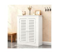 EYRMQWJPC Cache-radiateur, Armoire Blanche de Couverture radiateur avec l'étagère 2 Portes Loered Grill Tailles Multiples(L90cm*H80cm*T15cm)