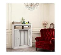 EYRMQWJPC Cache-radiateur, Armoire de Cache-radiateur avec 2 Portes, étagère Rangement for Gril Loered en Blanc, Plusieurs Tailles(L23.6 xH35.4 xT9.8)