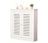 EYRMQWJPC Cache-radiateur, Armoire de Cache-radiateur Blanche avec 2 Portes, Plusieurs Tailles(L90cm*H80cm*T15cm)