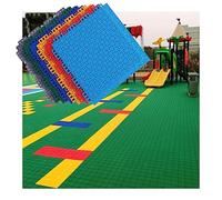 EYRMQWJPC Chaîne extérieure. avec Trous de Drainage - Dalles de Sol emboîtables modulaires - Solution de revêtement de Sol Parfaite(Blue 1)