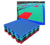 EYRMQWJPC Chaîne extérieure. Dalles de Sol modulaires emboîtables for extérieur, 30,6 cm/1 pi, for Terrain de Basket-Ball, Terrain de Tennis, Terrain de Volley-Ball(Light Green)